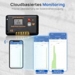 ECO-WORTHY 30 A PWM Solarladeregler 12/24 V mit Bluetooth und LCD