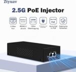 Ztyuav 2,5G PoE++ Injektor 90 W