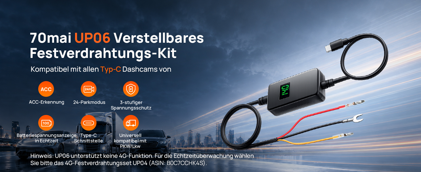70mai Hardwire Kit UP06 für Dashcam Festverdrahtung – Detail 1