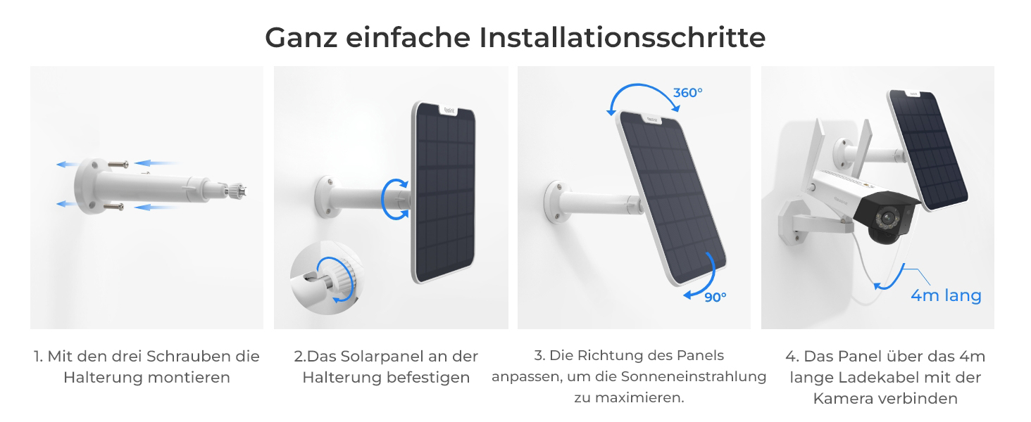 Reolink 6W Solarpanel für Akku-Überwachungskameras, Typ-C – Detail 7