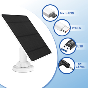 XIIW Solarpanel 5 W für Akku-Überwachungskameras – Detail 5