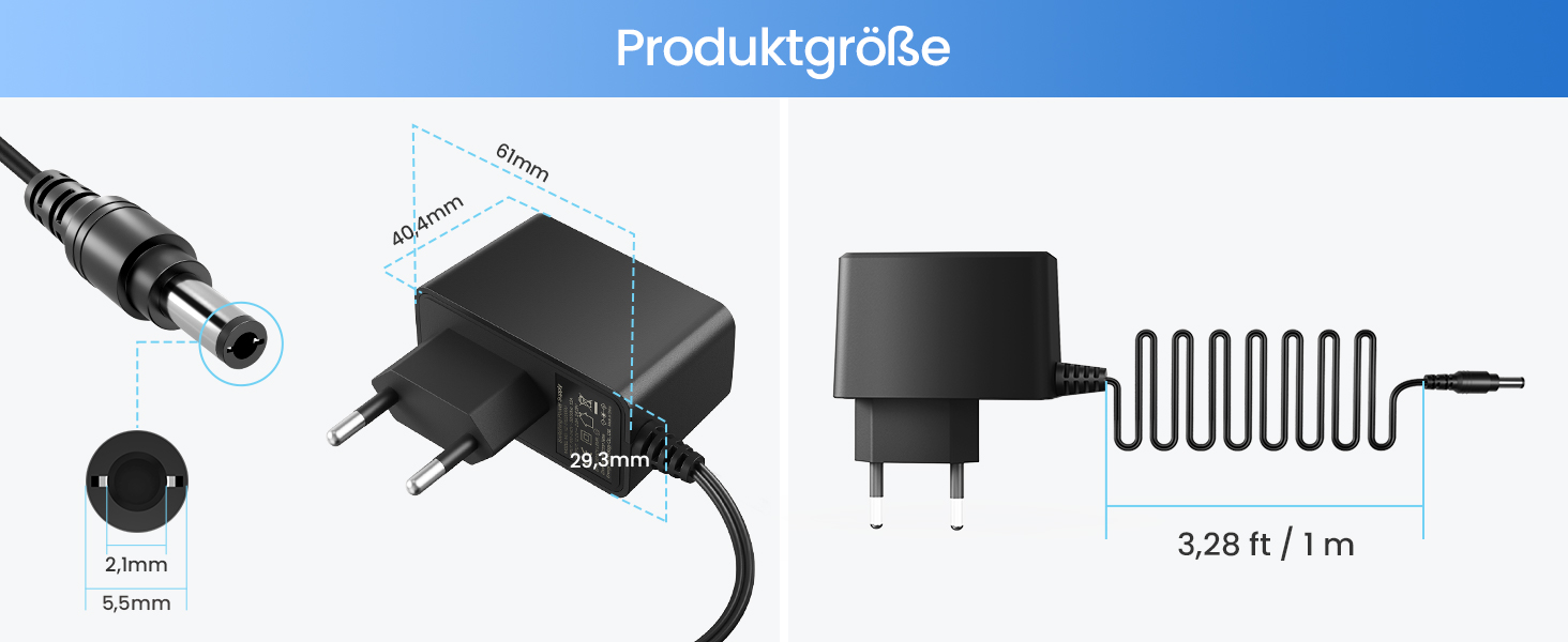 ZOSI Netzteil 12 V 2 A mit DC-Stecker 5,5 x 2,1 mm – Detail 5