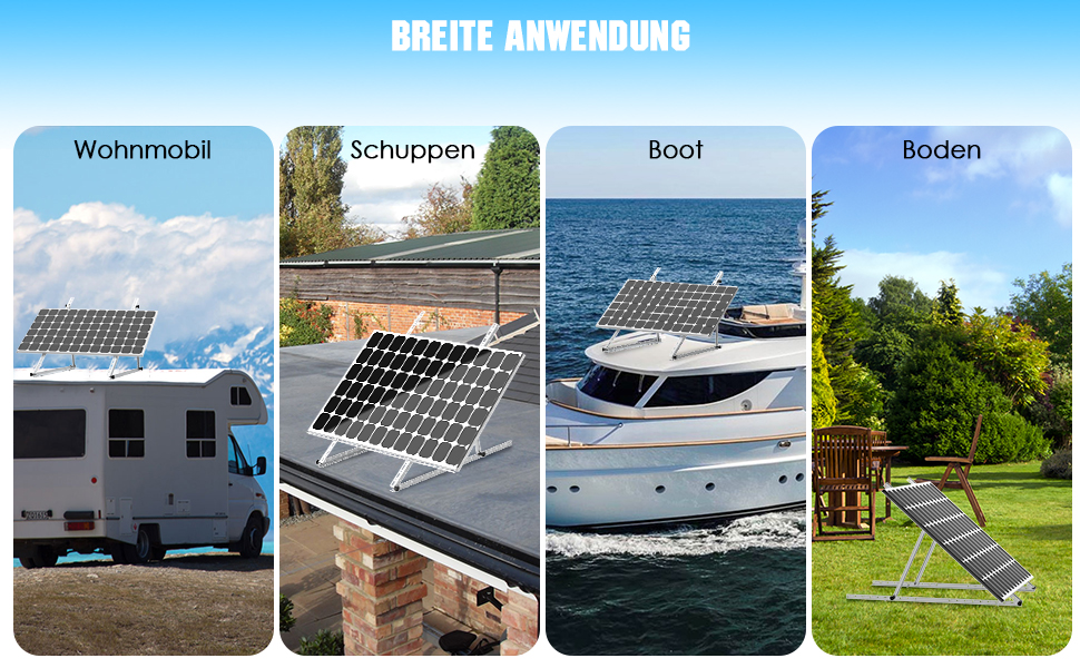 GLIESE Solarmodul-Halterung 114 cm, 0–90° verstellbar, 2er-Set – Detail 5