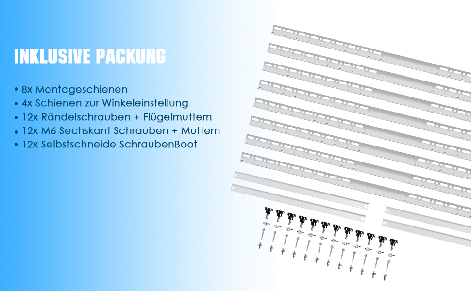 GLIESE Solarmodul-Halterung 114 cm, 0–90° verstellbar, 2er-Set – Detail 7