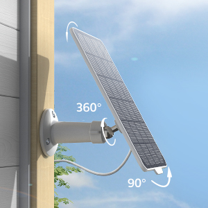 DEATTI 3-W-Solarpanel mit verstellbarer Halterung für Akku-Überwachungskameras – Detail 3