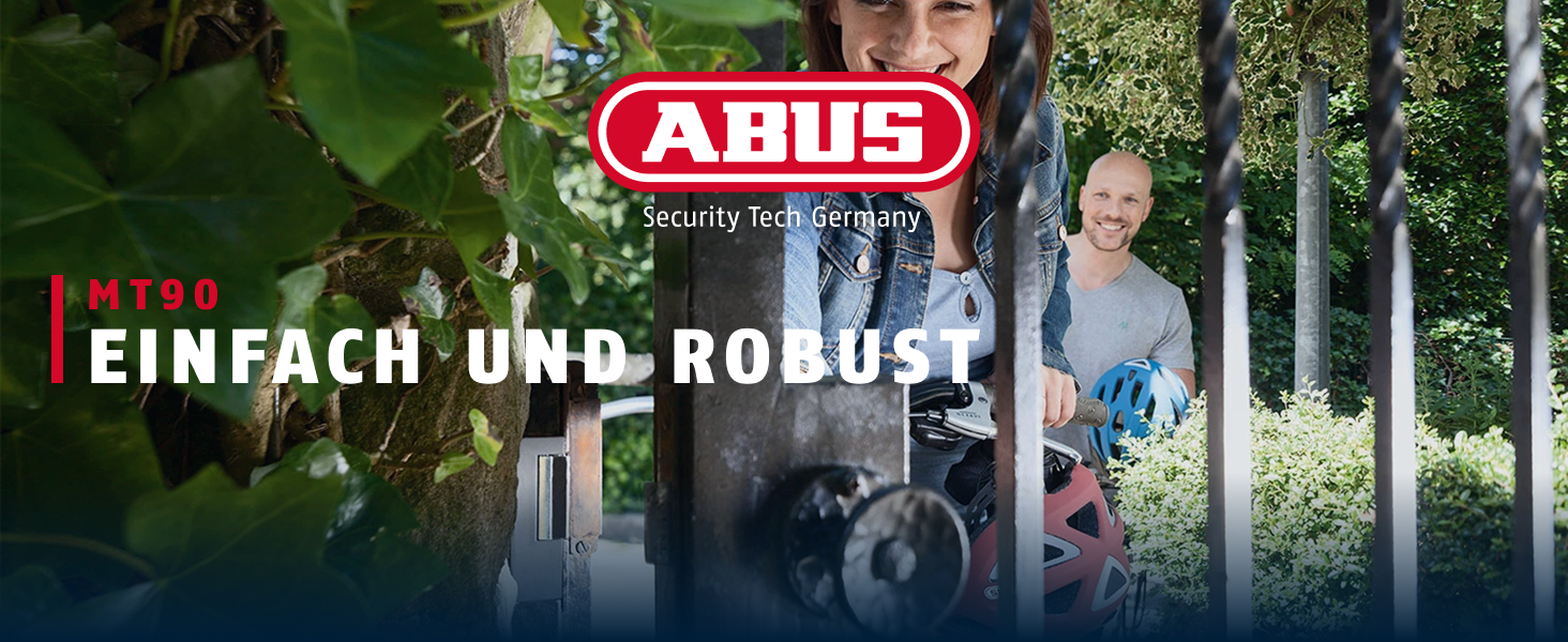 ABUS MT90 mechanischer Türöffner in Silber mit schmalem Schliessblech und justierbarer Radiusfalle – Detail 1