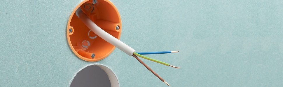 Zehn orange Hohlwanddosen von Meister für Fräsloch Ø 68 mm, mit Klemmschrauben und Ausbrechöffnungen – Detail 1