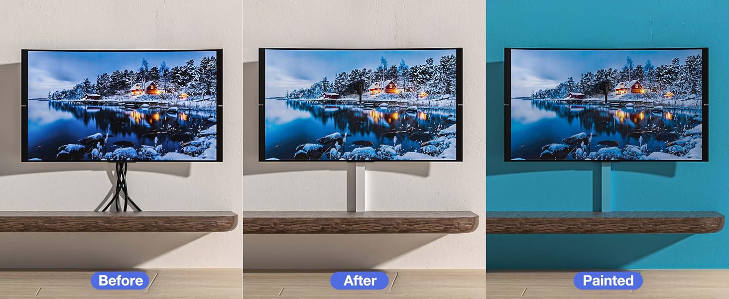 Weisser MUDEELA PVC-Kabelkanal mit Zubehör für Wandmontage und Kabelmanagement – Detail 3