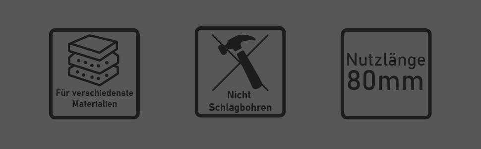 Schwarze Diamant-Bohrkrone von BTEC mit 82 mm Durchmesser, eingeschraubtem SDS-plus-Adapter und separatem Zentrierbohrer – Detail 4