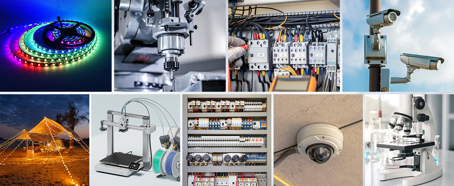 Offenes Schaltnetzteil MEISHILE S-600-12 im silbernen Aluminiumgehäuse mit Lüfteröffnung und Schraubklemmenleiste – Detail 5