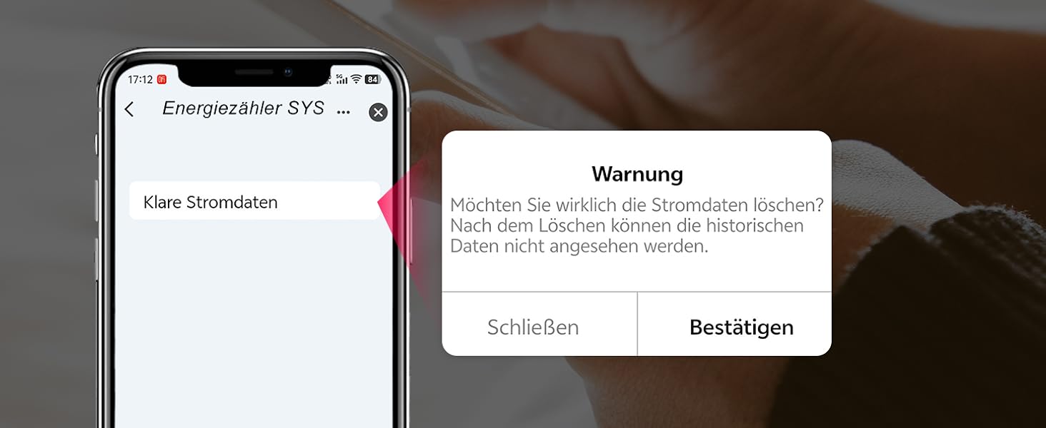 Schmaler weisser Hutschienen-Stromzähler TONGOU TO-Q-SYS-JWT mit farbigem Display, Schaltwippe und Schraubklemmen für Phase und Neutralleiter – Detail 7