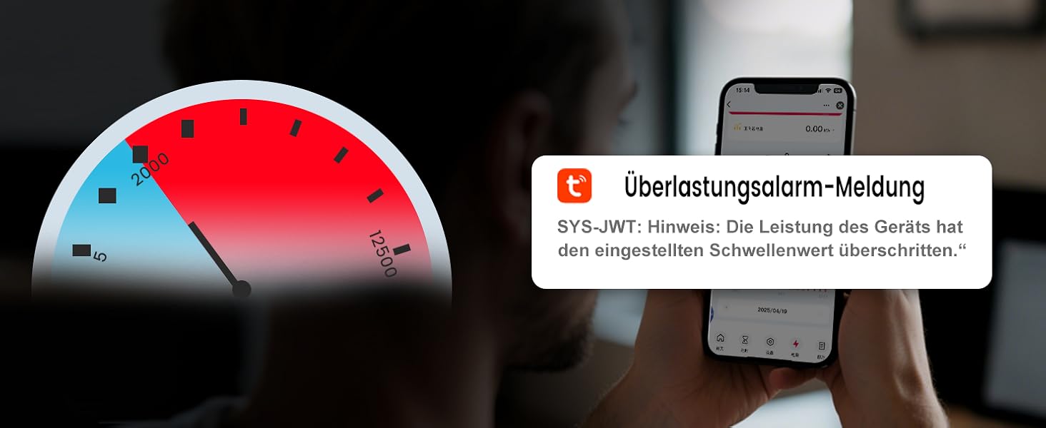Schmaler weisser Hutschienen-Stromzähler TONGOU TO-Q-SYS-JWT mit farbigem Display, Schaltwippe und Schraubklemmen für Phase und Neutralleiter – Detail 12