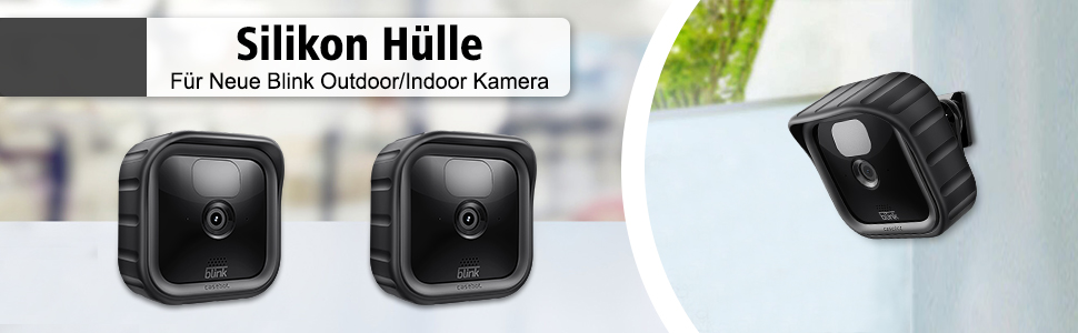 CaseBot Silikonhülle für Blink Outdoor und Blink Indoor Kamera, Schwarz – Detail 1