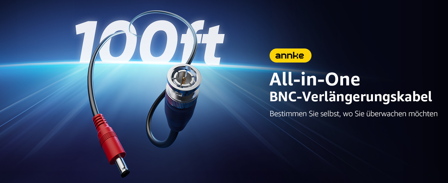 ANNKE BNC-Video- und Stromkabel 4 × 30 m für CCTV-Kameras – Detail 1