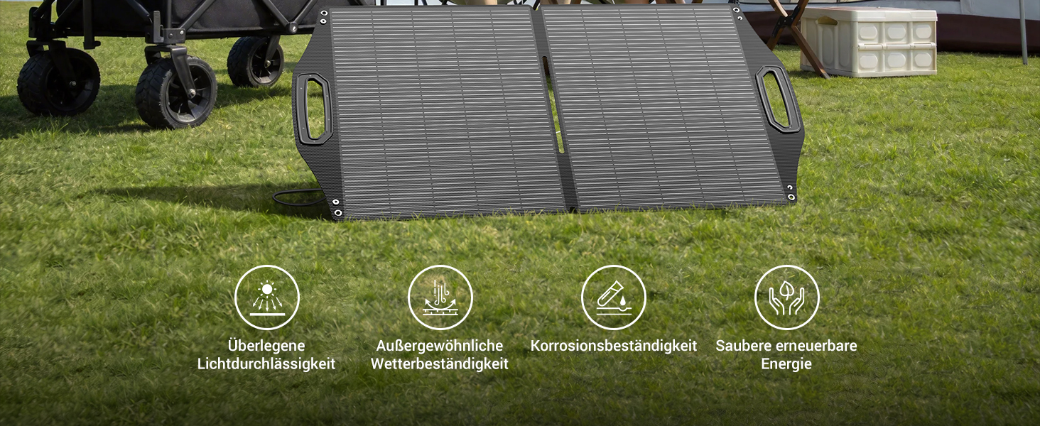 BigBlue SolarPowa100 faltbares 100-W-Solarpanel mit USB-C und USB-A – Detail 2