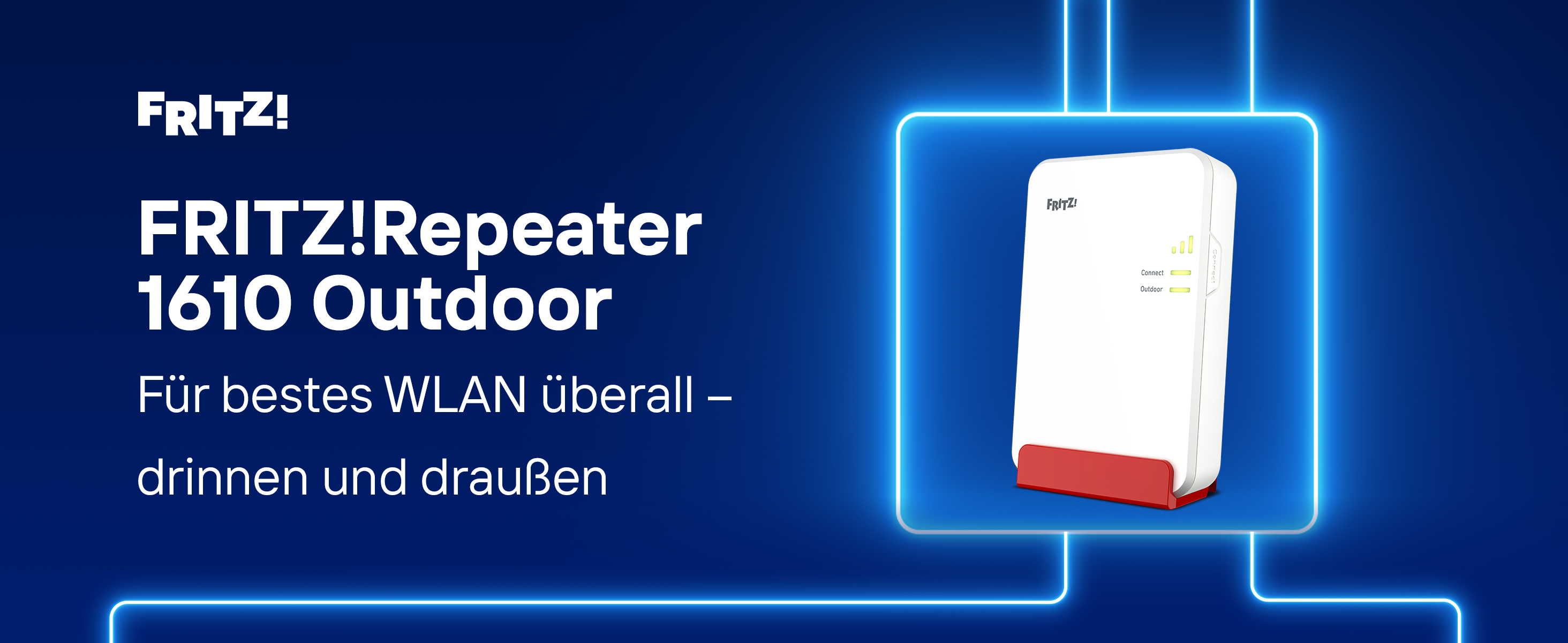 FRITZ!Repeater 1610 Outdoor WLAN-Repeater Wi-Fi 6 – Detail 1
