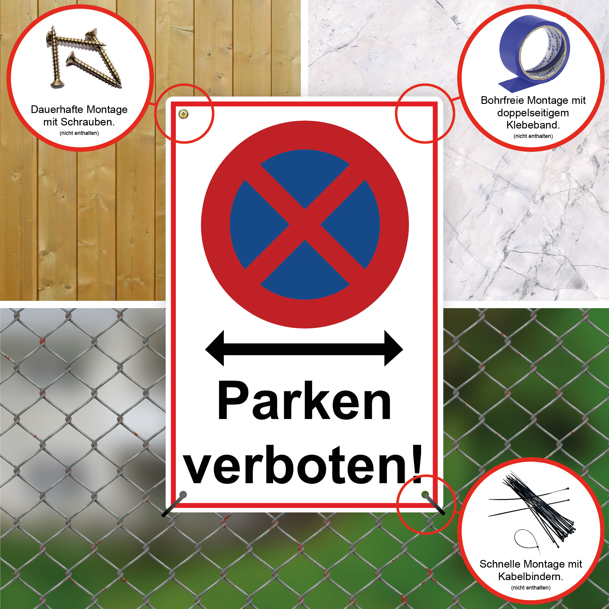 STROBO Warnschild Videoüberwachung 30 x 20 cm, 2 Stück, PVC – Detail 7
