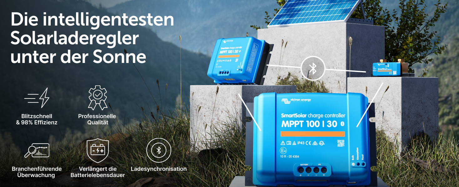 Victron Energy SmartSolar MPPT 100/30 Solarladeregler – Detail 1