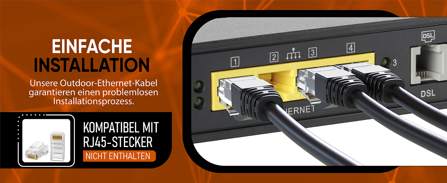 Mr. Tronic CAT6 Outdoor Netzwerkkabel 50 m – Detail 8