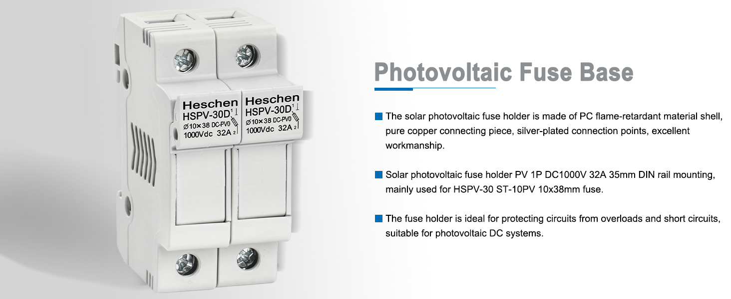 Heschen PV-Sicherungshalter HSPV-30D 1000 V 32 A – Detail 2