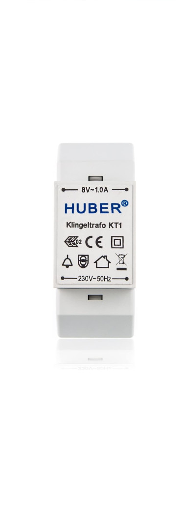 HUBER Klingeltransformator 8 V 1 A für Hutschiene – Detail 1