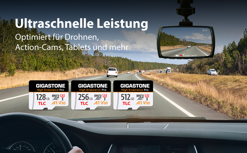 Gigastone High Endurance Pro microSDXC 256 GB mit SD-Adapter – Detail 4