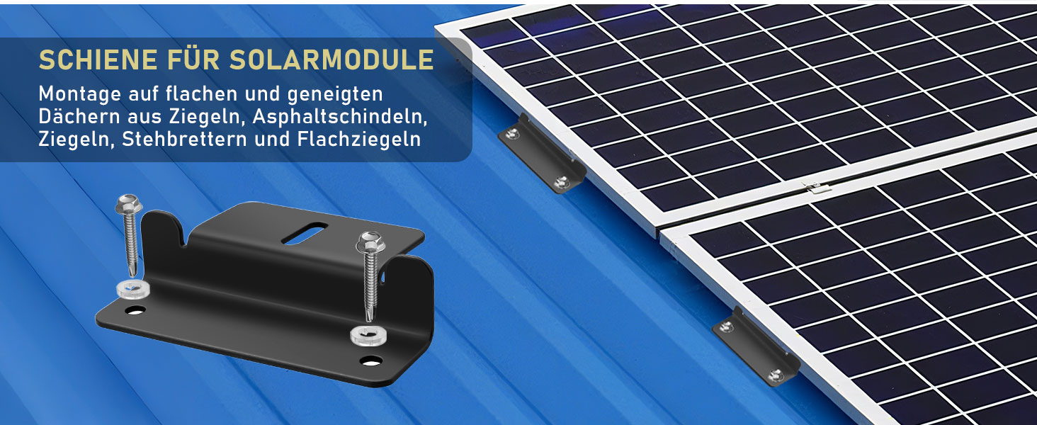 Anbte Z-Halterung aus Aluminium für Solarmodule, 16 Stück – Detail 2