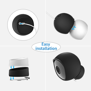 UIQELYS Silikonhülle für eufy OutdoorCam C22/C24 – Detail 3