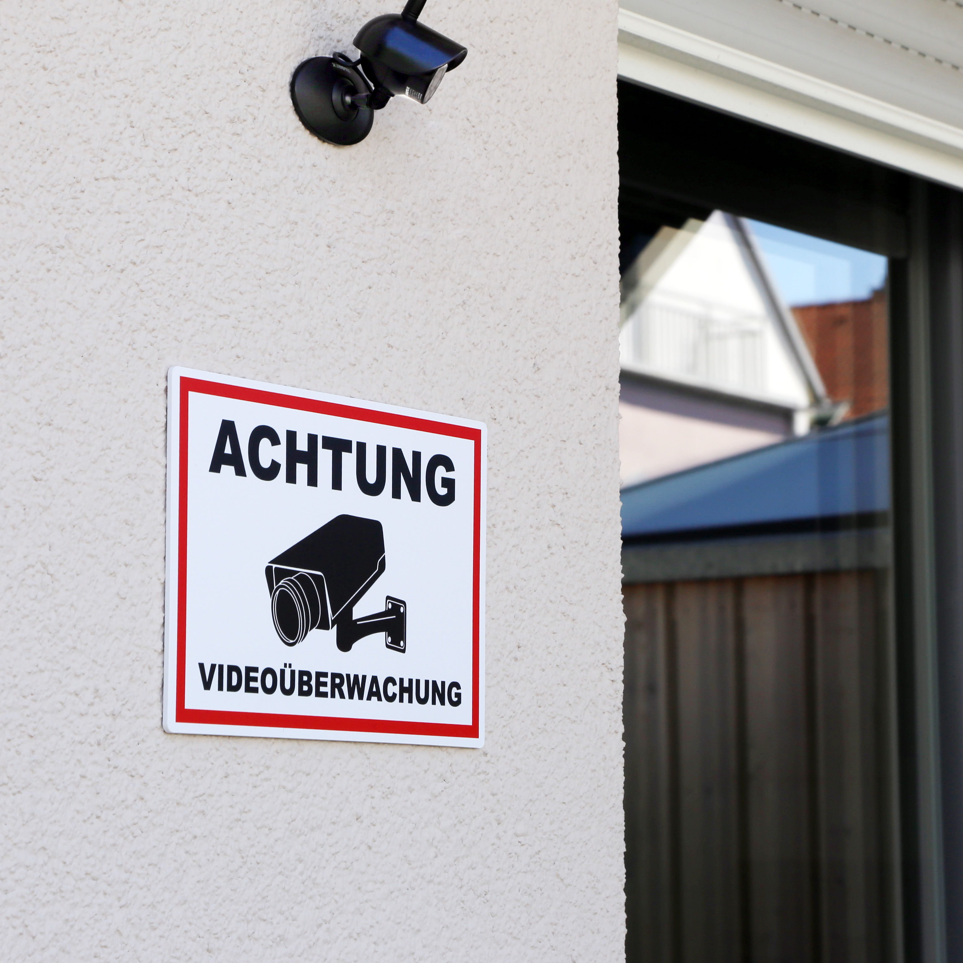 STROBO Warnschild Videoüberwachung 30 x 20 cm, 2 Stück, PVC – Detail 4