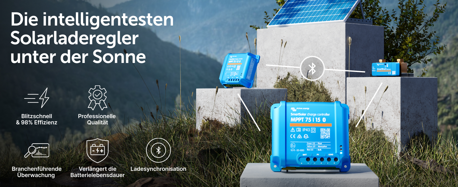 Victron Energy SmartSolar MPPT 75/15 Solarladeregler – Detail 1