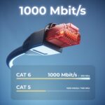 deleyCON 15 m CAT6 Outdoor Netzwerkkabel, 1 Gbit/s, wetterfest – Bild 4
