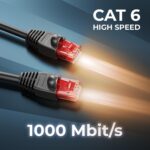 deleyCON 15 m CAT6 Outdoor Netzwerkkabel, 1 Gbit/s, wetterfest – Bild 5