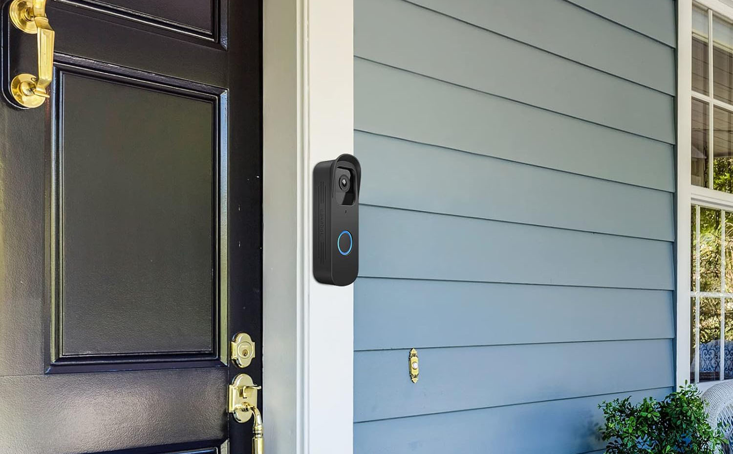 CaseBot Silikon-Schutzhülle schwarz für Blink Video Doorbell 2021 – Detail 5