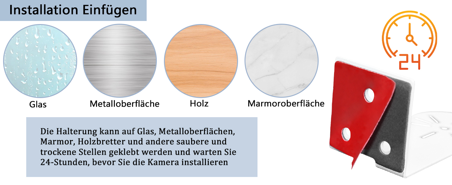 TEKCAM Metall-Wandhalterung für TP-Link Tapo und Reolink E1 Kameras – Detail 2