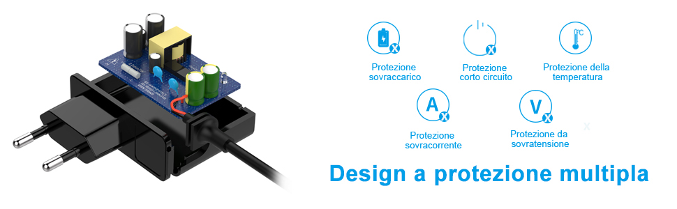 Newding 12V 2A Netzteil mit Adapter-Set – Detail 2