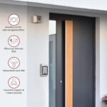 Silbernes Codeschloss Gelikom SK1 mit Metalltastatur, Zifferntasten und RFID-Lesefeld