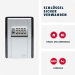 Weisser flacher Bewegungsmelder Steinel IS 180-2 mit halbkugelförmiger Multilinse für die Wandmontage