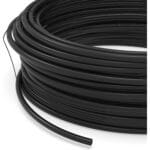 Schwarzer PVC-Isolierschlauch AUPROTEC mit 14 Millimeter Innendurchmesser als aufgewickelter Ring