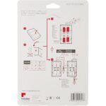 Weisser Aufputz-Gong Honeywell Home D117 mit zwei schmalen dunklen Zierfugen an der Front