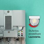 Grothe Croma 100A Aufputz-Gong mit satinierter Acrylfront in Silber und Grau