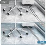 Grauer PVC-Kabelkanal fuer den Boden, selbstklebend, 3 Meter