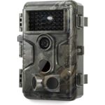 Wildkamera GardePro A3S im Tarnmuster mit Infrarot-LED-Feld, Objektiv und drei Bewegungssensoren