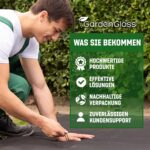 Schwarze unverzinkte GardenGloss U-Erdanker aus Stahl für Vlies, Netze und Gartenbefestigungen.