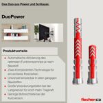 fischer Red-Box DuoPower Sortimentsbox mit Dübeln und Schrauben