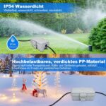 Grauer wetterfester Elektro-Anschlusskasten aus Kunststoff