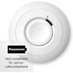Weisser runder Funkrauchmelder Ei Electronics Ei650RF mit steckbarem Funkmodul Ei600MRF