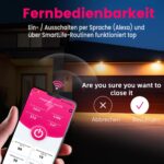 Schmaler weisser Hutschienen-Stromzähler TONGOU TO-Q-SYS-JWT mit farbigem Display, Schaltwippe und Schraubklemmen für Phase und Neutralleiter