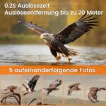 Solar-Wildkamera XTU im Tarnmuster mit aufgesetztem Solarpanel, Objektiv, Bewegungssensor und Infrarot-LEDs
