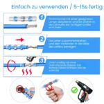 Sortimentsbox Kuject mit 200 Lötverbindern mit Schrumpfschlauch in Weiss, Rot, Blau und Gelb