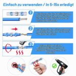 Sortimentskasten Kuject mit 600 Lötverbindern mit Schrumpfschlauch in Weiss, Rot, Blau und Gelb